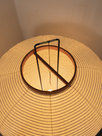 Handcrafted Paper Shade Tripod Standing Lamp 20 in White for Living Room Bedroom Reading Nook Accent Light Japandi Minimalist Decor