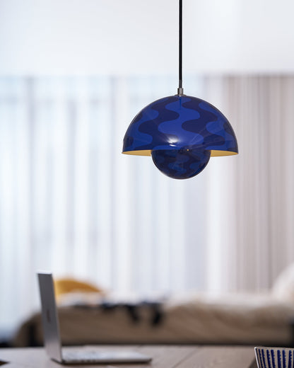 Geometric Aluminum Hanging Fixture 9 Inch Matte Modern Overhead Illumination for Kitchen Dining Room Entry