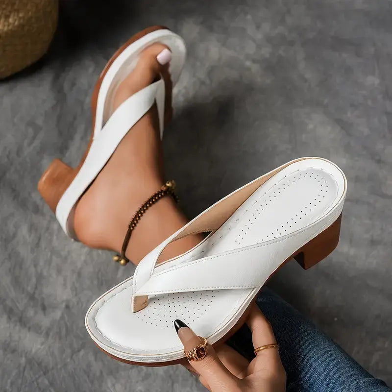 Women's Arch Support Platform Sandals with Contoured Footbed | Comfort Wedge Slides for All-Day Wear | Shock-Absorbing Orthopedic Slippers