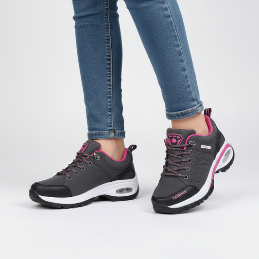 Zapatos ortopédicos para caminar para mujer: zapatillas de malla transpirable con soporte para el arco para aliviar los juanetes y brindar comodidad durante todo el día
