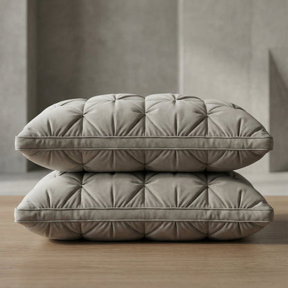 Down Pillow Soft Support Breathable Cotton Cover for Back & Stomach Sleepers Goose Down Fill Machine Washable Hotel Comfort