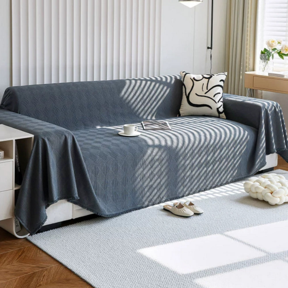 Dazzle Sofa Cover - Breathable Chenille, Geometric Design, Pet Friendly
