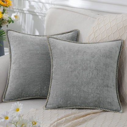Decorative Luxury Cushion | Soft Chenille Fabric with Elegant Design | Cozy Addition for Home Decor