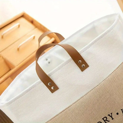 Deluxe Laundry Basket - Durable Microfibre, Collapsible Design