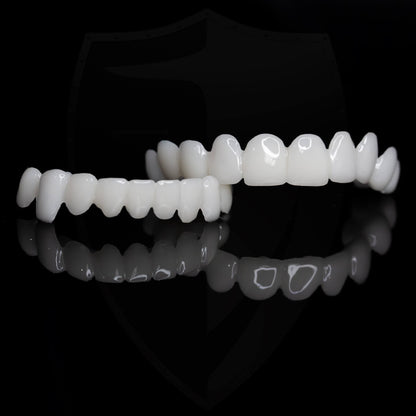 Removable Smile Veneers – Temporary Cosmetic Teeth Covers for Gaps, Stains & Chips – Custom-Mold Upper Arch for Confident Speaking & Eating