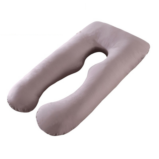 Wraparound Body Pillow for Side Sleeping – Pregnancy & Spinal Support Cushion with Machine-Washable Cotton Shell