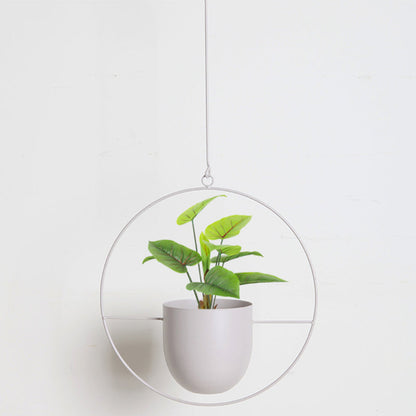 Hanging Metal Planter Pots – Geometric Wall-Mounted Indoor Planters for Succulents, Herbs & Flowers – Scandinavian Minimalist Home Decor