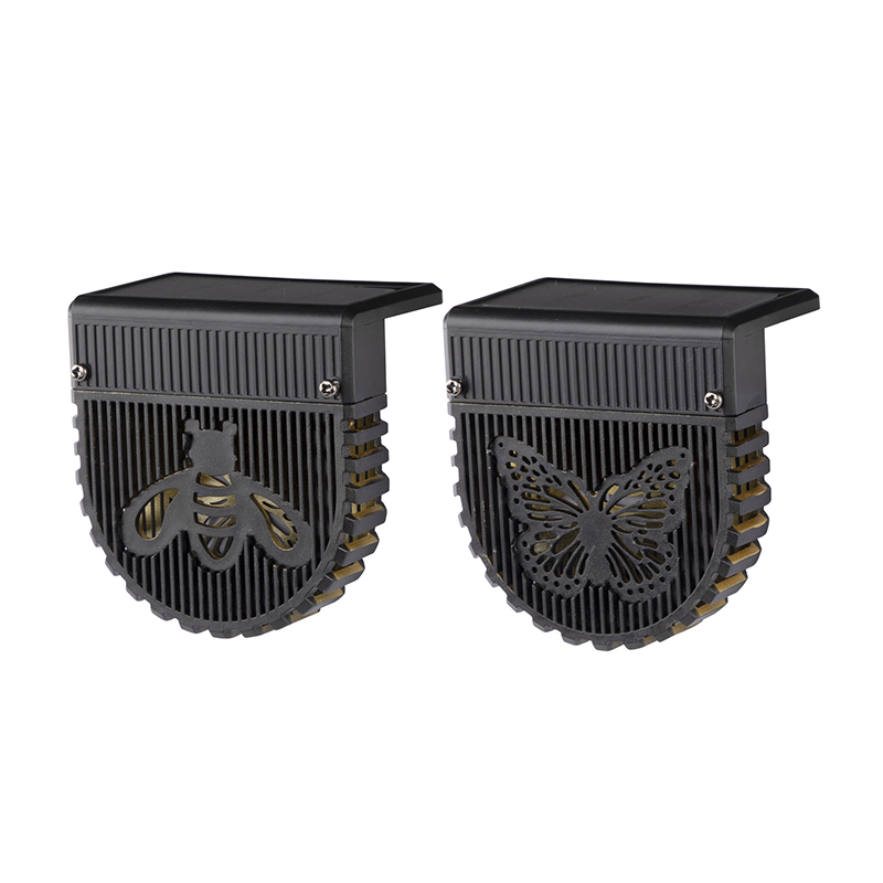 MIRALUX – Solar HollowGlow Fence Lights 2-Pack