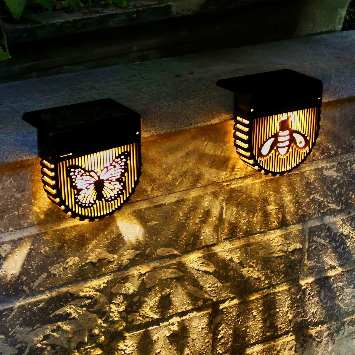 MIRALUX – Solar HollowGlow Fence Lights 2-Pack