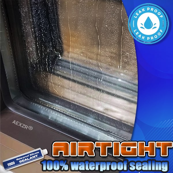 Weatherproof Silicone Sealant for Indoor & Outdoor Repairs | Flexible Waterproof Caulk for Glass, Concrete, Metal, Tile & More