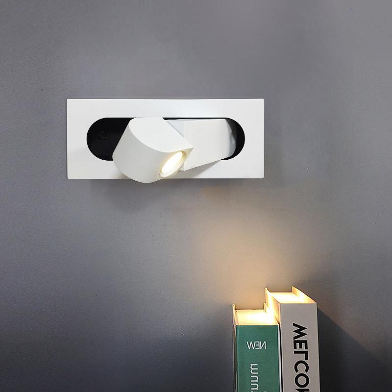 Pivoting LED Bedside Sconce with Push-Button Control for Focused Night Reading in Compact Spaces