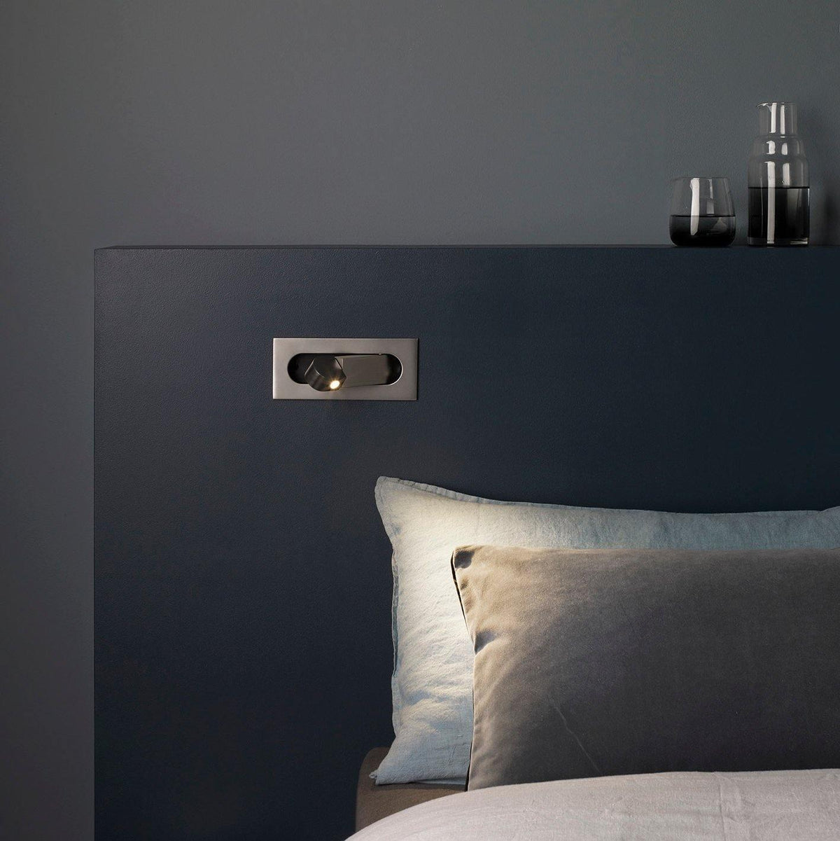 Pivoting LED Bedside Sconce with Push-Button Control for Focused Night Reading in Compact Spaces