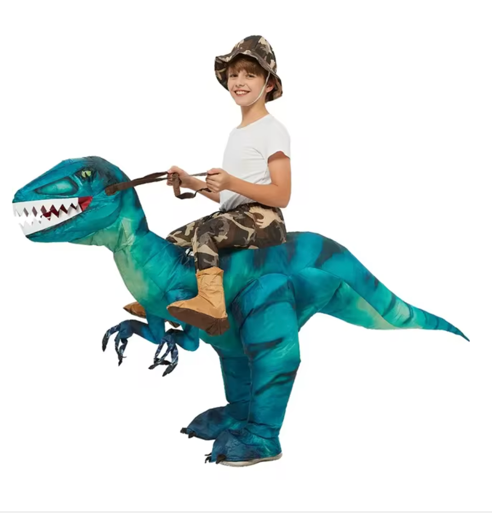Halloween Costume for Adults and Kids, Inflatable Dinosaur Costume for Men and Women, Funny Blow Up Costume for Party