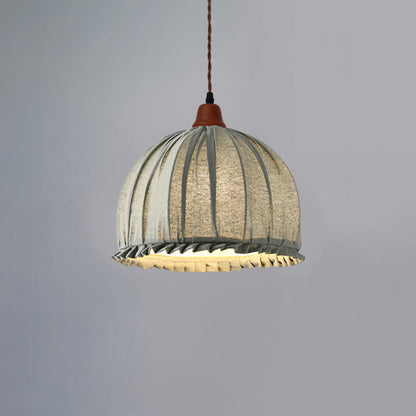 Hanging Ceiling Light Fixture with Fabric Shade 12 Inch Natural Wood Drum Pendant for Dining Room Kitchen Island Bedroom E26 Socket Adjustab