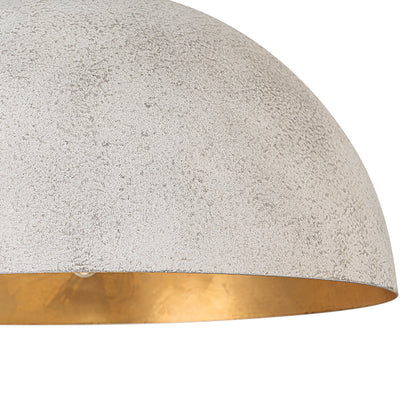 Statement Bowl Pendant Ceiling Light with Gold Interior – Adjustable Cable & Dimmable for Kitchen Island, Dining