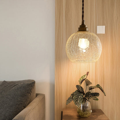 Clear Glass Hanging Lamp E27 Socket 6 in Diameter Scandinavian Style for Dining Room Kitchen Island Over Table Adjustable Cord Modern Minima