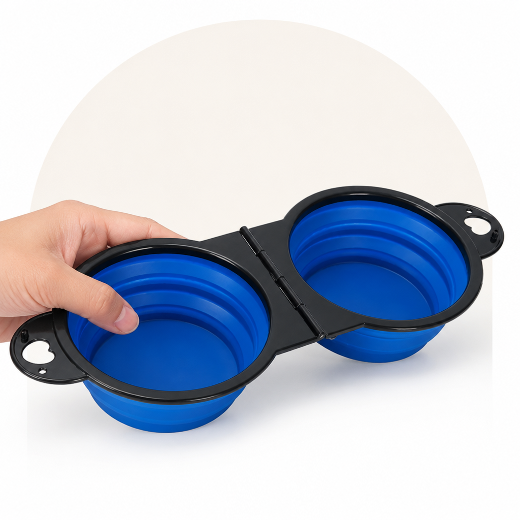Ortekor 2-In-1 Collapsible Travel Bowl (Hangable)