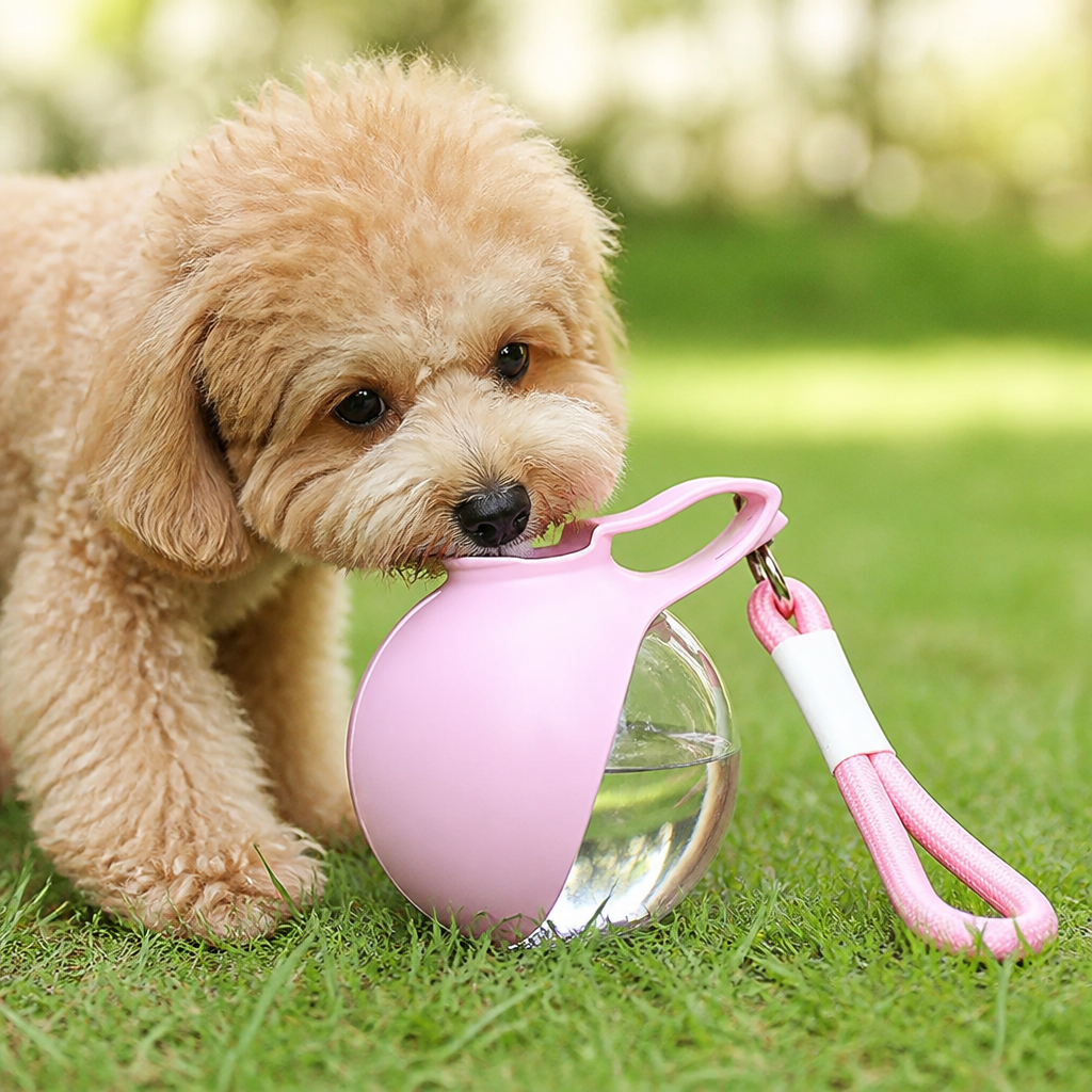 Ortekor 2-in-1 Leak-Proof Dog Water Bottle (Foldable Silicone Bowl)