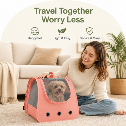 Ortekor 270° Panoramic Window Foldable Lightweight Pet Backpack