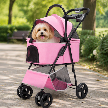 Ortekor 3-in-1 Waterproof & All-Terrain Pet Stroller (Removable Carrier)
