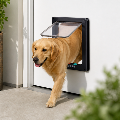 Ortekor 4-Way Locking Weatherproof Pet Door