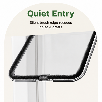 Ortekor 4-Way Security Lock & Transparent Swing Pet Door (Multiple Sizes)