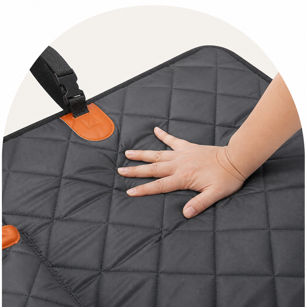 Ortekor 600D Oxford Waterproof Dog Car Seat Cover