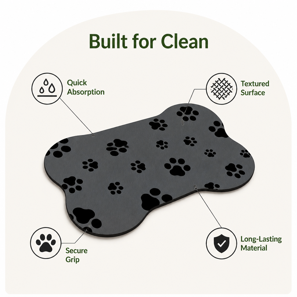 Ortekor Absorbent Diatom Mud & Anti-Slip Feeding Mat