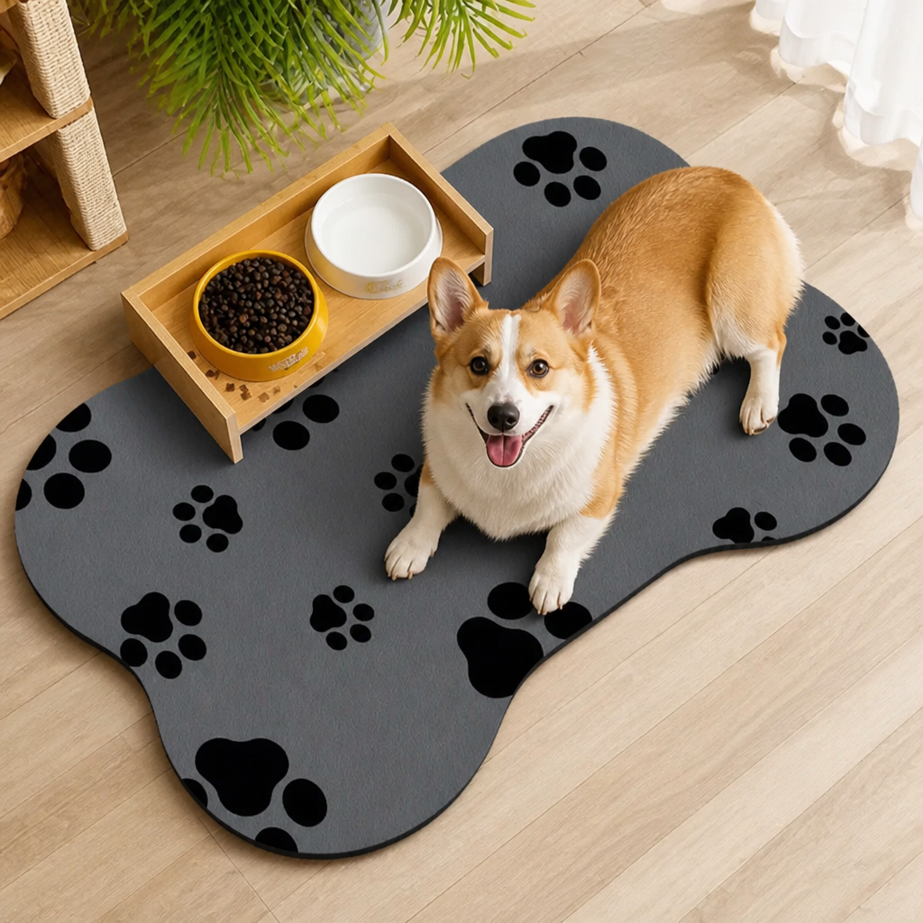 Ortekor Absorbent Diatom Mud & Non-Slip Pet Mat (Special Shape)