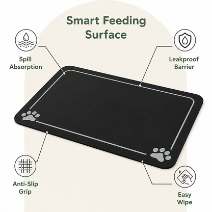 Ortekor Absorbent Quick-Dry & Non-Slip Pet Feeding Mat
