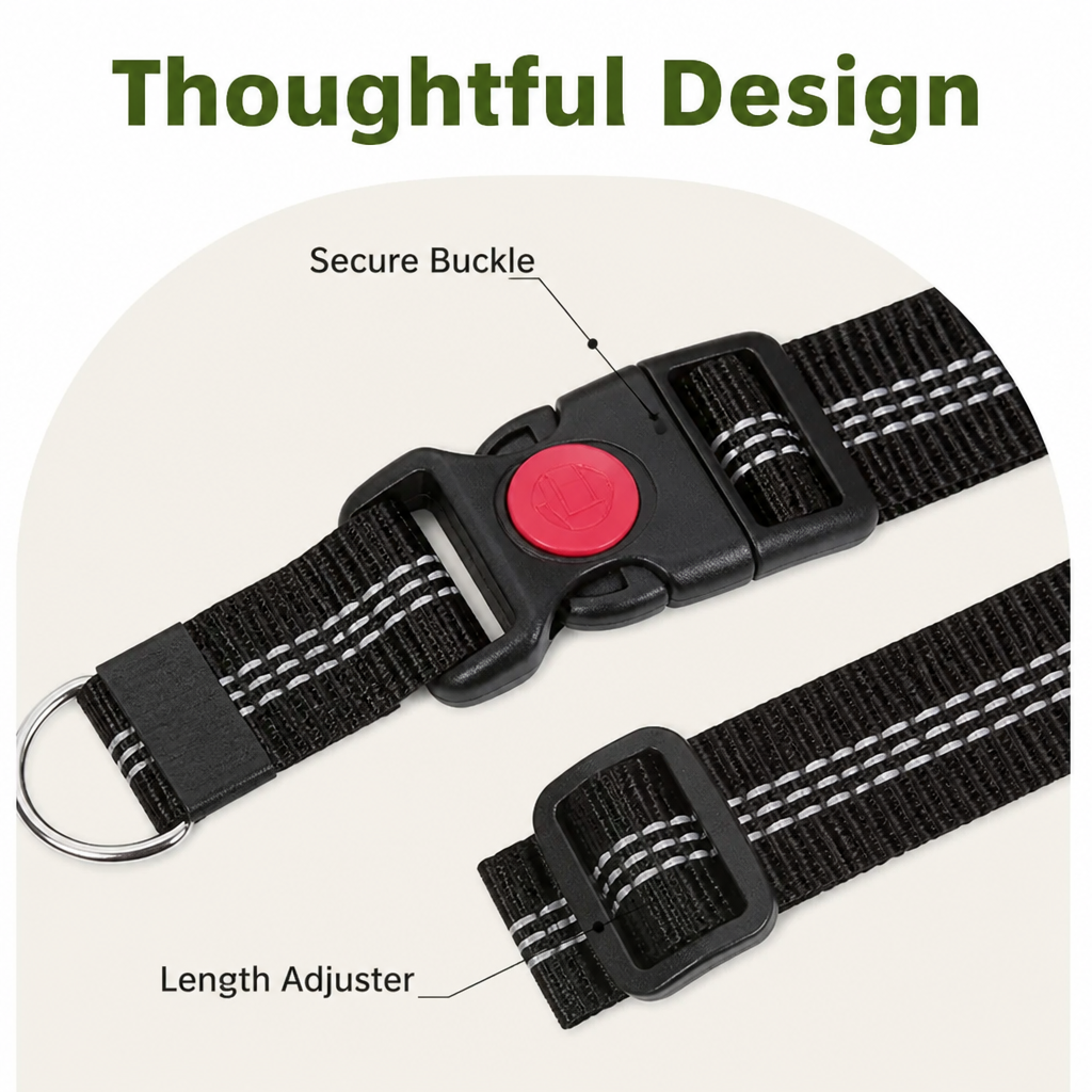 Ortekor Adjustable Elastic Bungee Dog Seat Belt