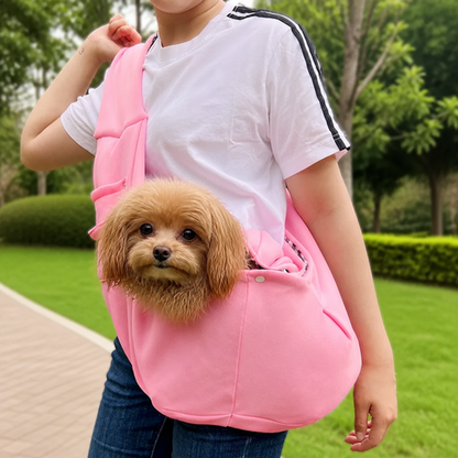 Ortekor Adjustable Hands-Free Pet Sling Carrier (Storage Pocket)