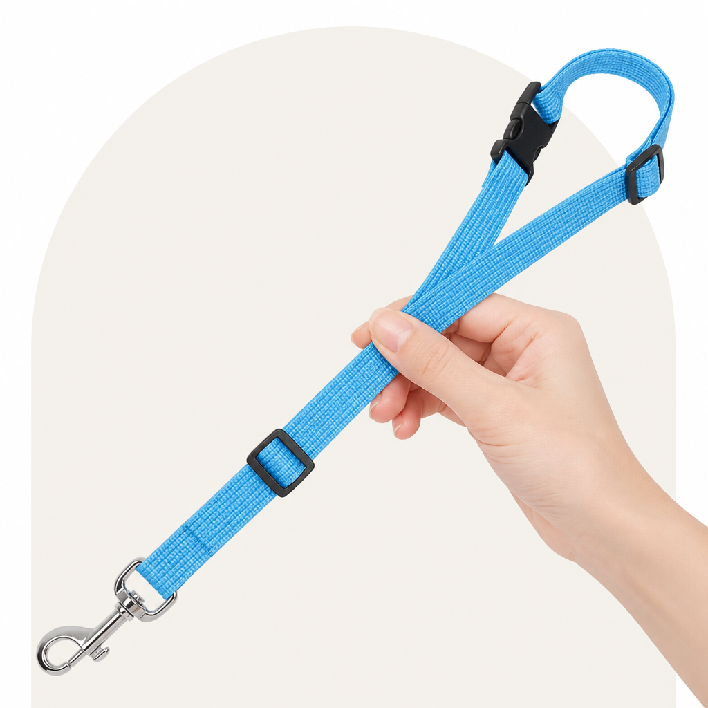 Ortekor Adjustable Nylon Headrest Pet Seat Belt
