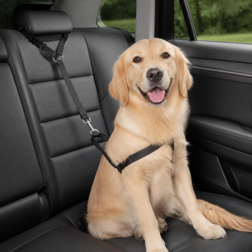 Ortekor Adjustable Nylon Headrest Pet Seat Belt