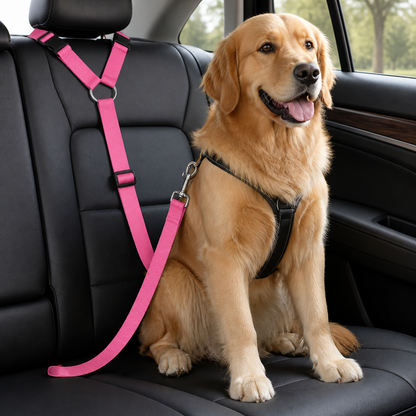 Ortekor Adjustable Nylon Headrest Pet Seat Belt