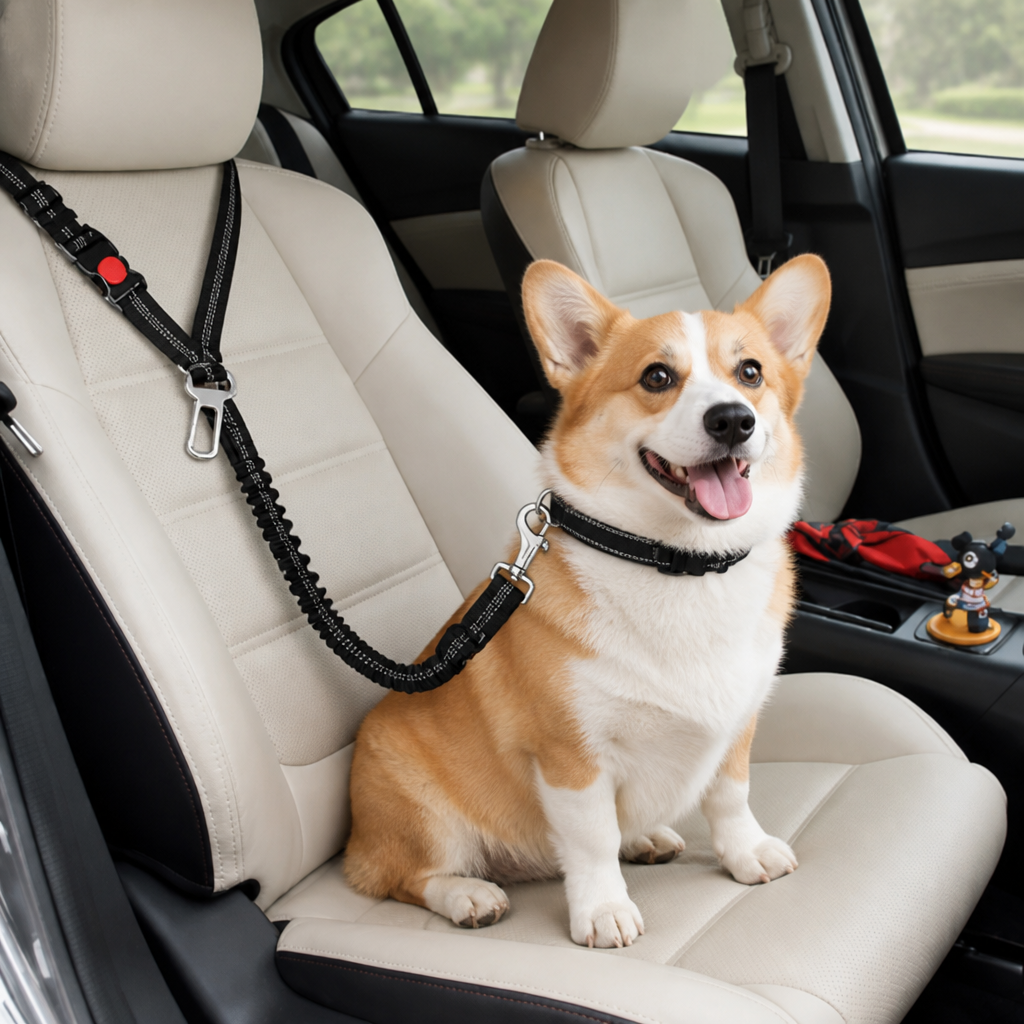 Ortekor Adjustable Reflective Quick-Release Car Safety Belt