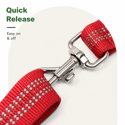 Ortekor Adjustable Reflective Quick-Release Car Safety Belt