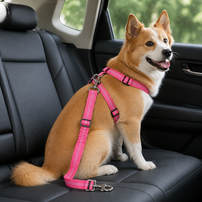 Ortekor Adjustable Reflective Quick-Release Car Seat Belt
