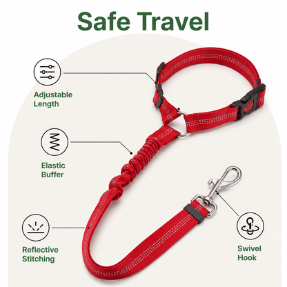 Ortekor Adjustable Reflective Quick-Release Car Seat Belt