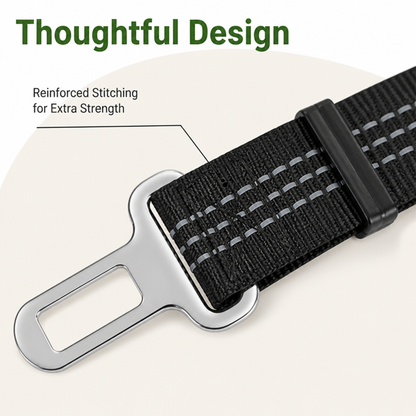 Ortekor Adjustable Shock-Absorbing & Reflective Dog Car Safety Belt