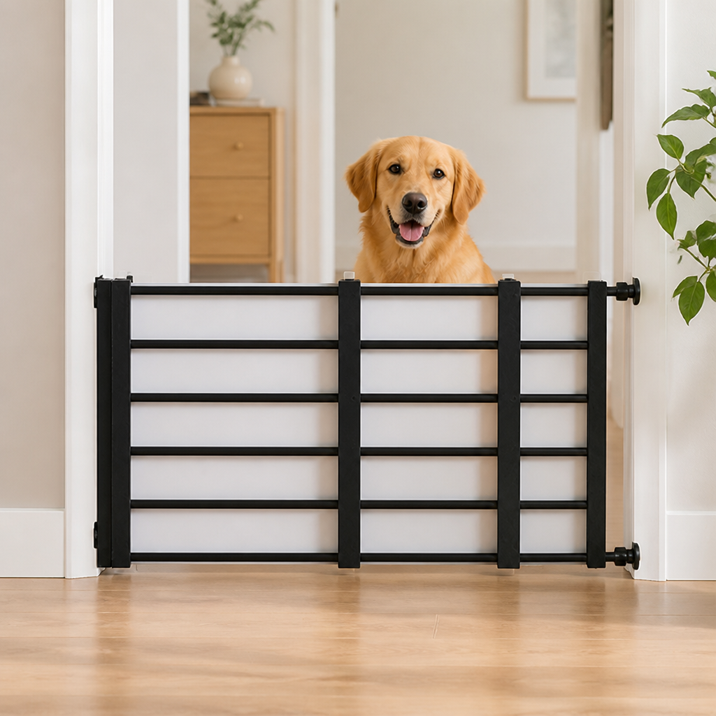 Ortekor Adjustable Width & Tool-Free Indoor Pet Gate