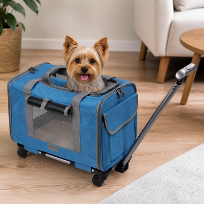 Ortekor Airline-Approved Rolling & Foldable Pet Carrier