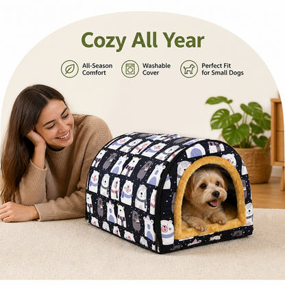 Ortekor All-Season Washable Pet House (Removable Cover)