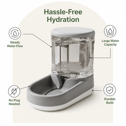 Ortekor Automatic Continuous Flow Water Fountain & Feeder