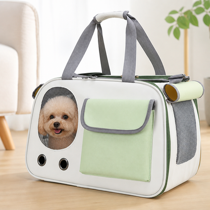 Ortekor Breathable Mesh & Bubble Window Travel Carrier