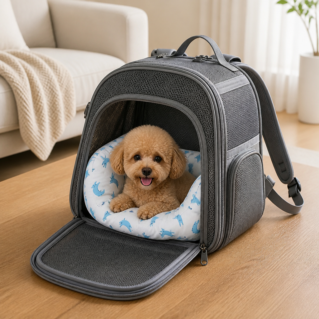 Ortekor Breathable Mesh & Cushioned Pet Carrier Backpack