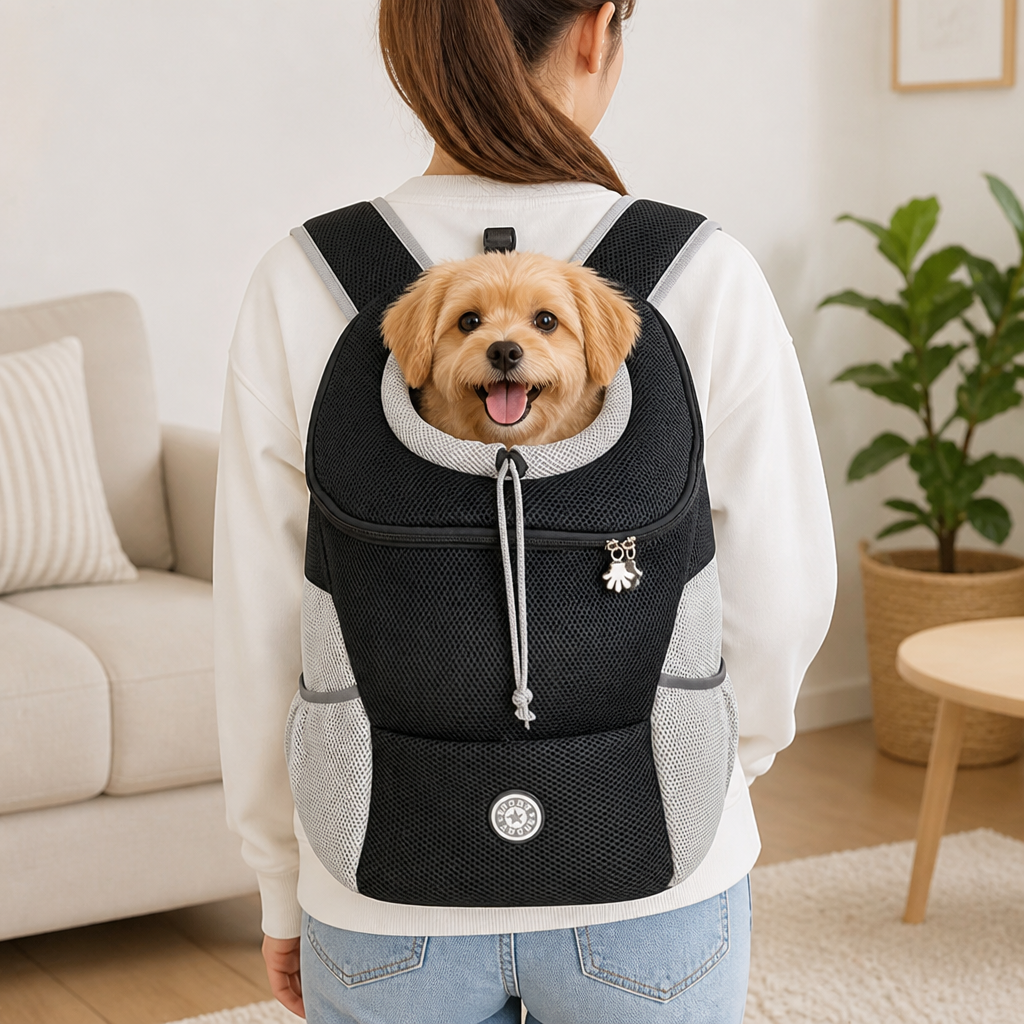 Ortekor Breathable Mesh & Ergonomic Padded Dog Carrier Backpack (Removable Base)