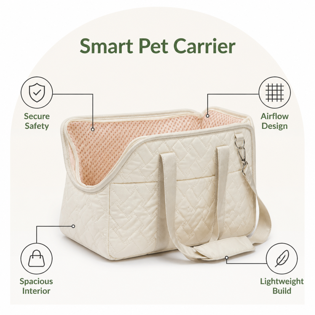 Ortekor Breathable Mesh & Escape-Proof Pet Carrier Tote
