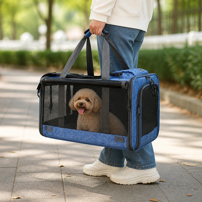 Ortekor Breathable Mesh & Foldable Airline-Approved Travel Carrier