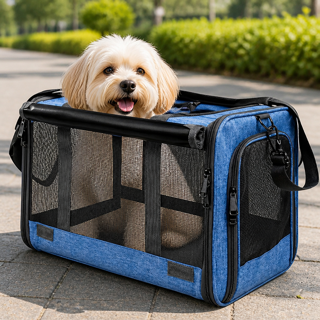 Ortekor Breathable Mesh & Foldable Airline-Approved Travel Carrier